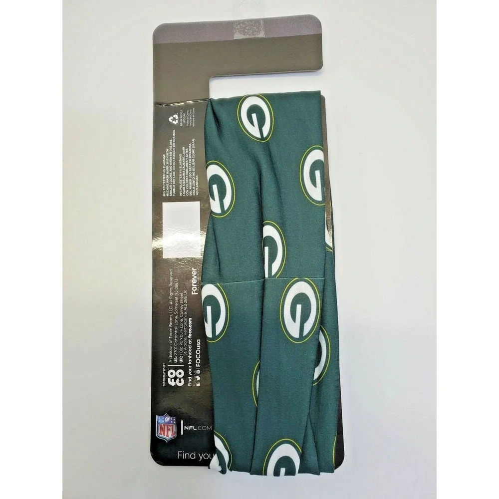 NFL Green‎ Bay Packers Muilti-Use Gaiter Face Mask Scarf Bandana Hair Band NW